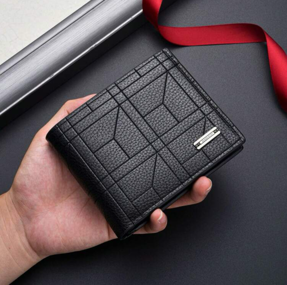 男士短款錢包 大容量 多卡槽