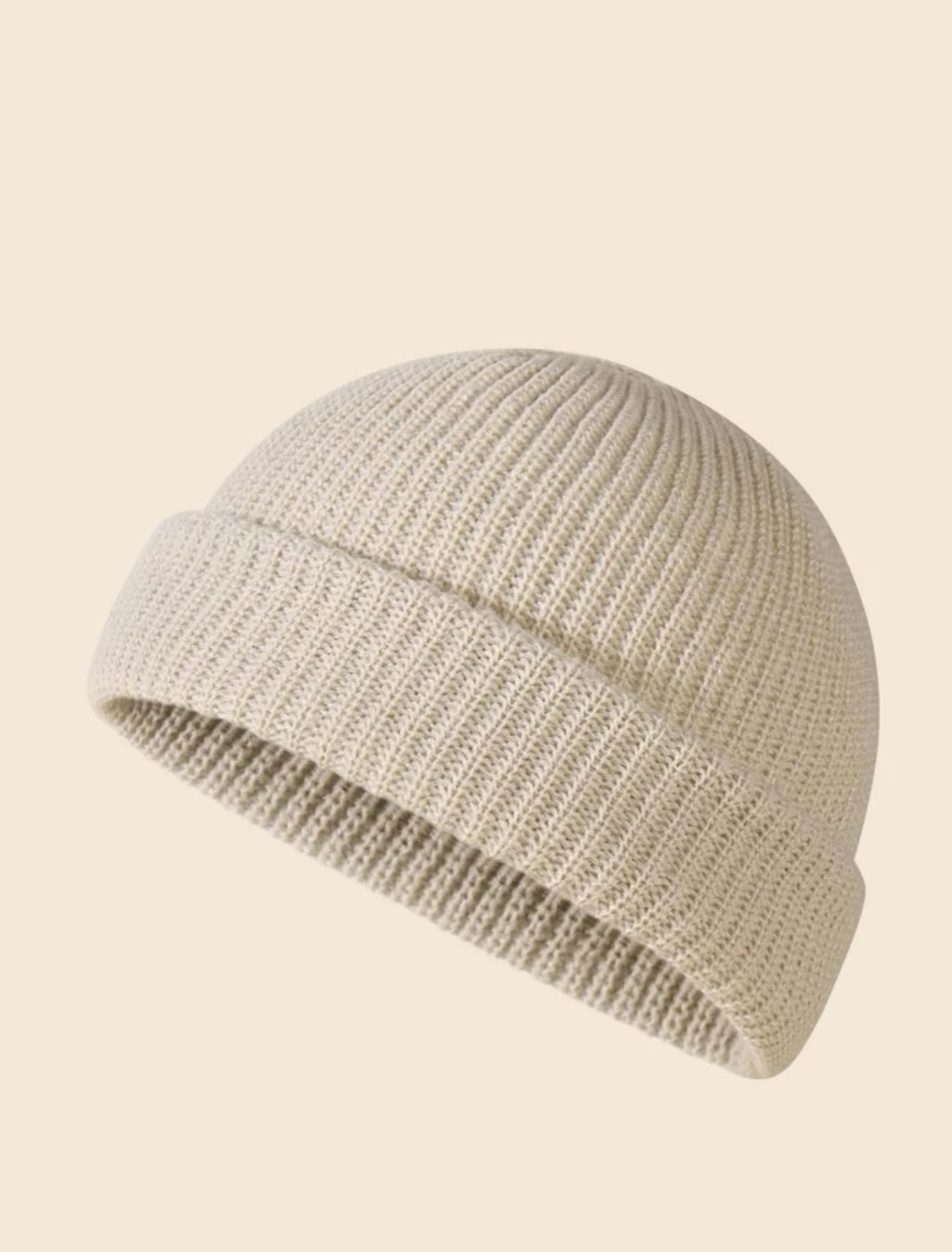 男士素色針織帽