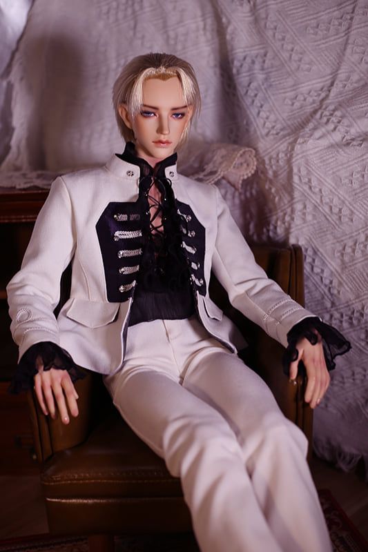 [緋星] 拿破崙外套 白色