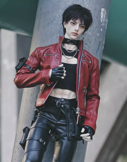 [BIA] 訊使夜騏 紅色皮衣外套