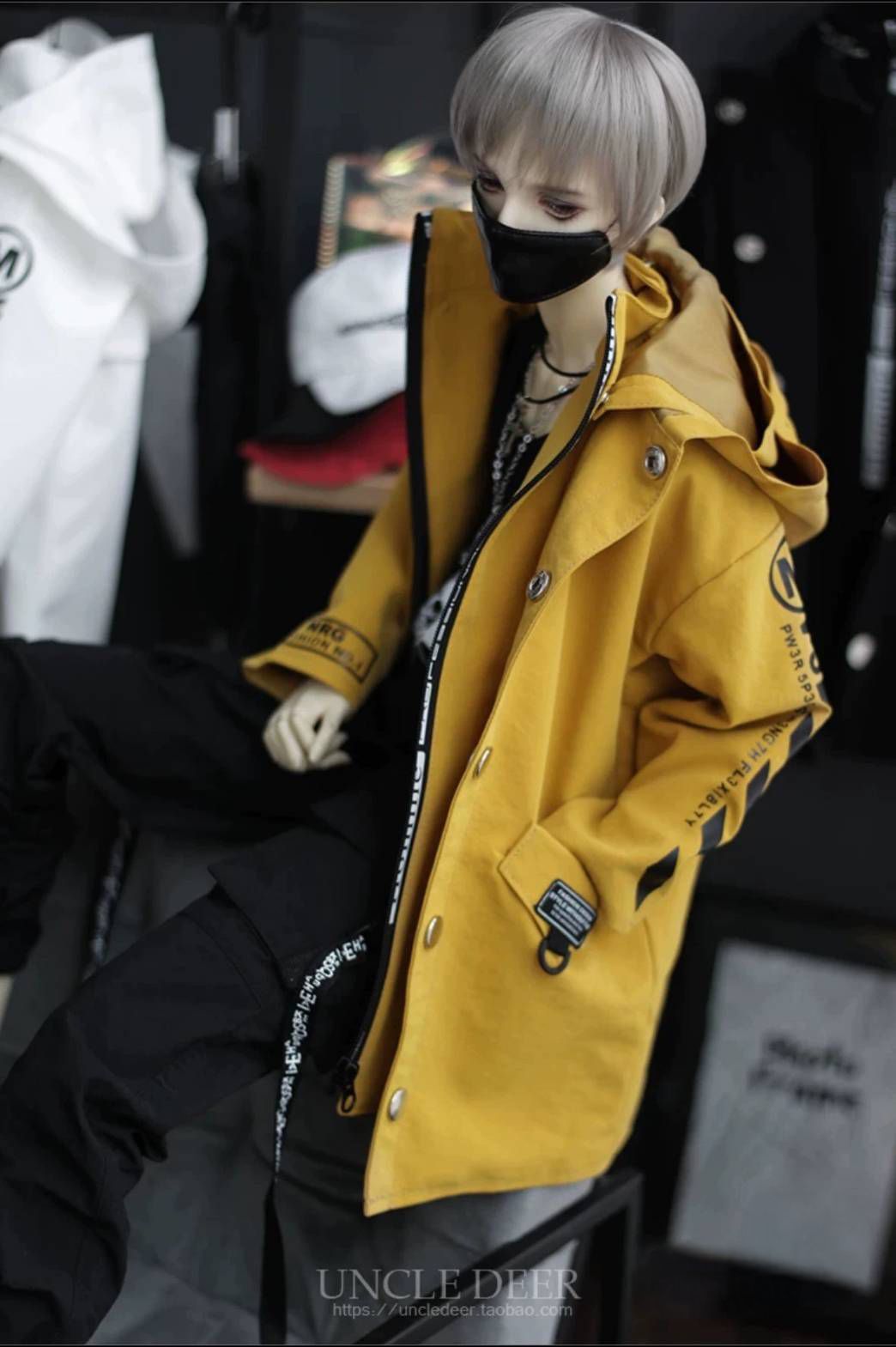 [鹿叔叔] 薑黃外套 風衣外套