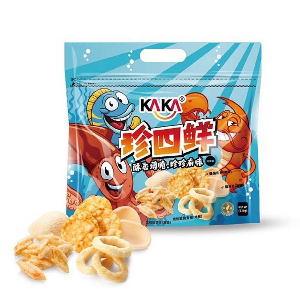 雙12安可回饋  KAKA 珍四鮮冠軍蝦120g + KAKA 珍四鮮冠軍蝦120g  2包1套組 無敵超值優惠價