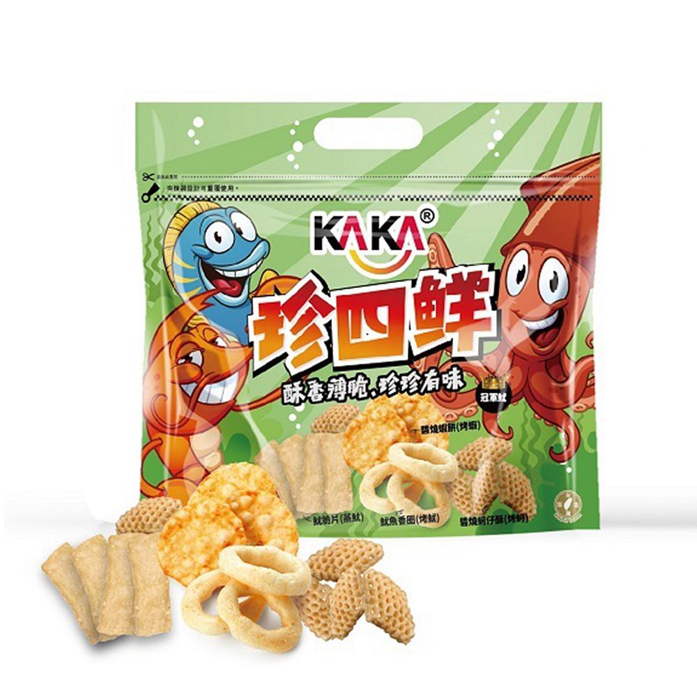 雙12安可回饋   KAKA珍四鮮 冠軍魷120g + KAKA珍四鮮 冠軍魷120g    2包1套組 無敵超值優惠價
