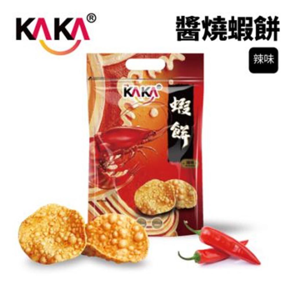 KAKA-醬燒蝦餅  辣味80g   火辣雙嬌   2包1組   火辣辣超值優惠價    只要180元