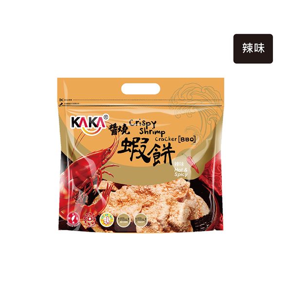 KAKA 醬燒蝦餅 120g 辣味   2包一組   泡泡香辣優惠價  NT200元