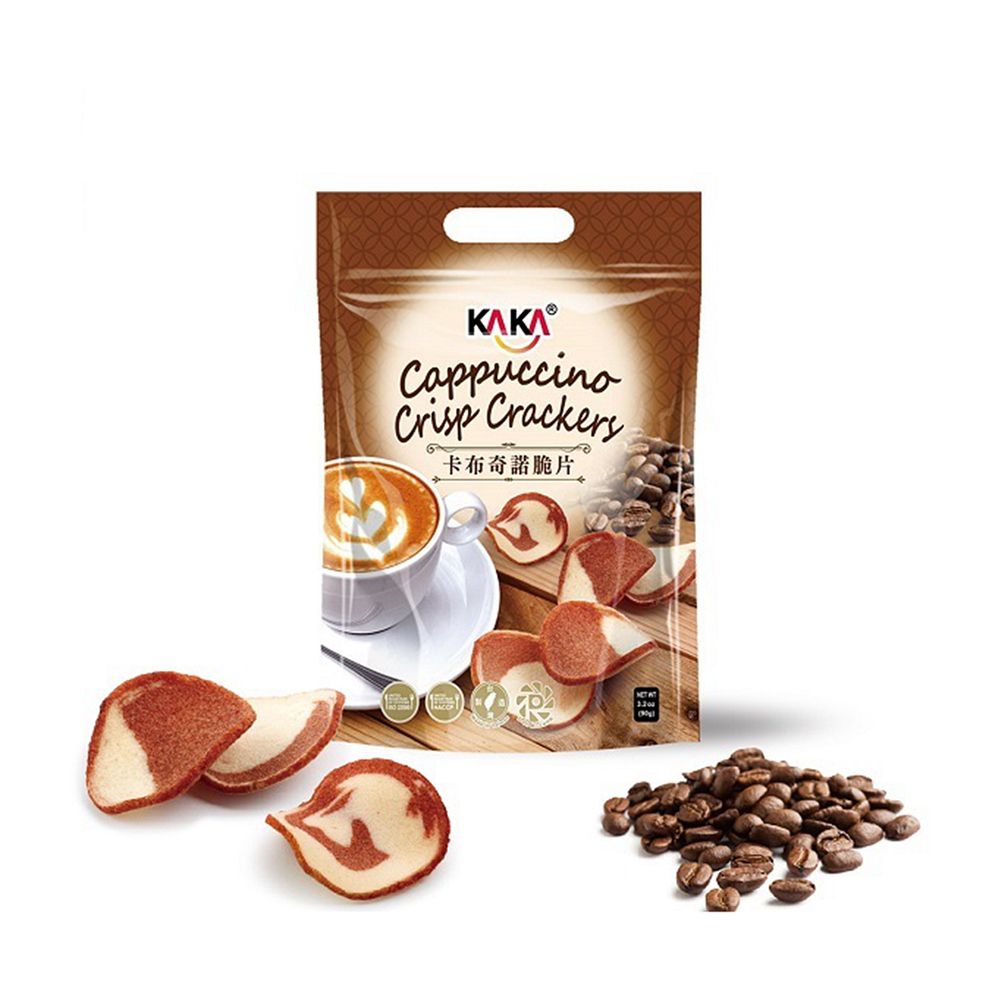 KAKA 卡布奇諾脆片 90g 咖啡  用吃的Cappuccino  2包一組  NT 170元