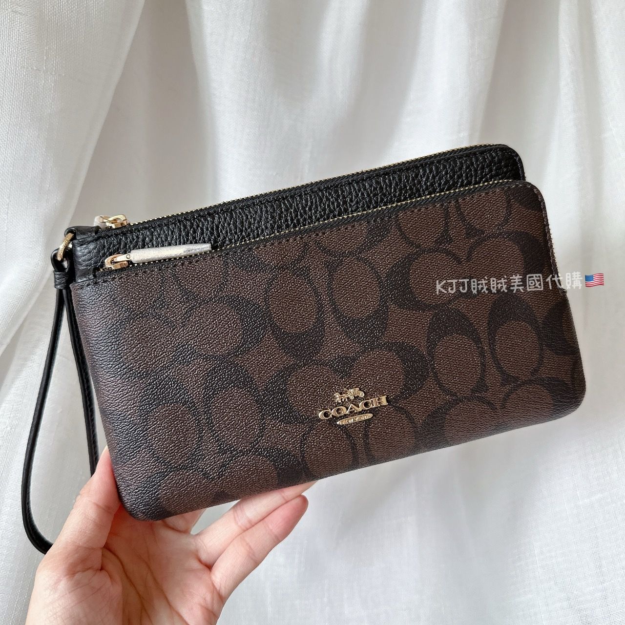【Coach】雙層 防刮 萬用百搭 大手拿 錢包 包包