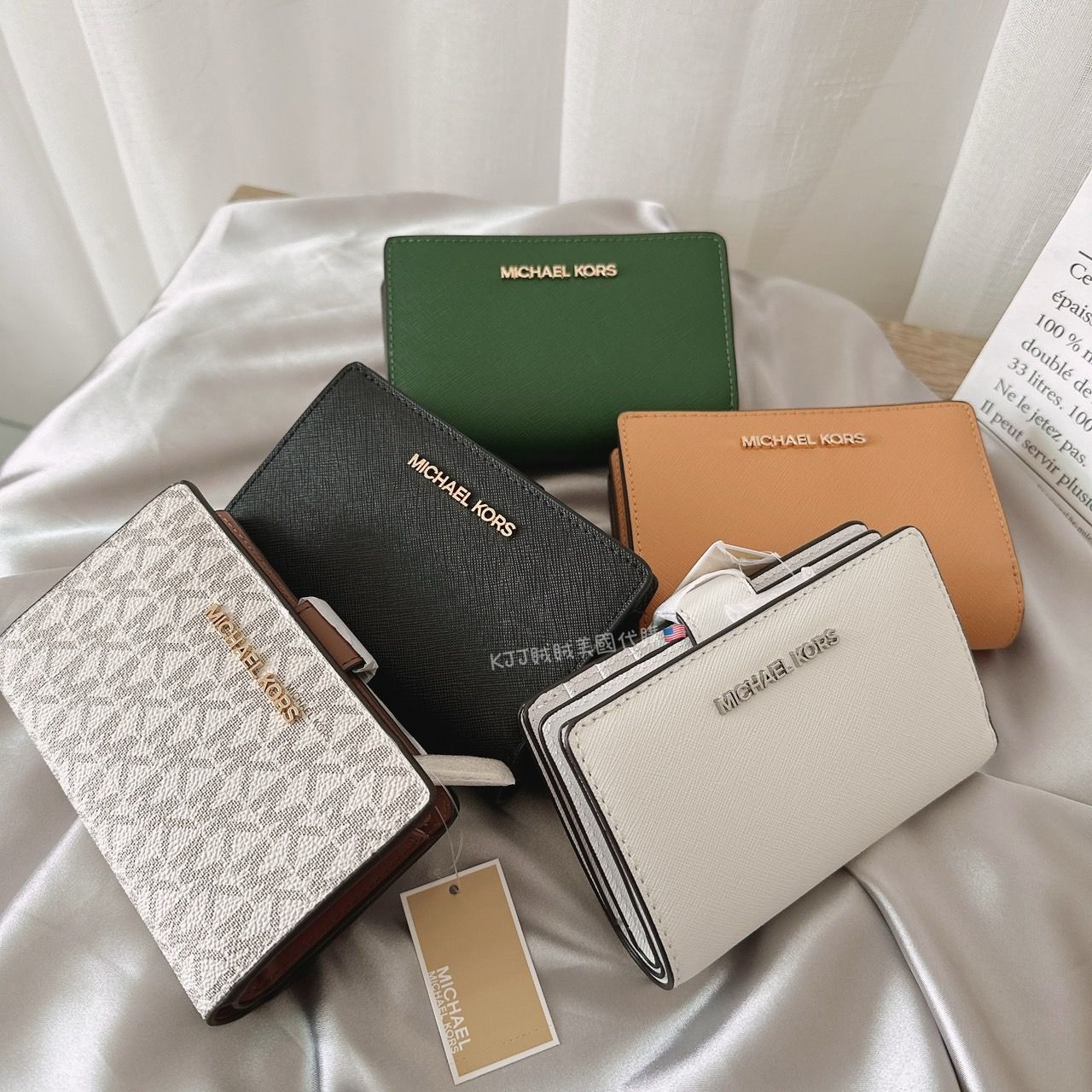 【MICHAEL KORS】MK 防刮 中夾 皮夾 包包