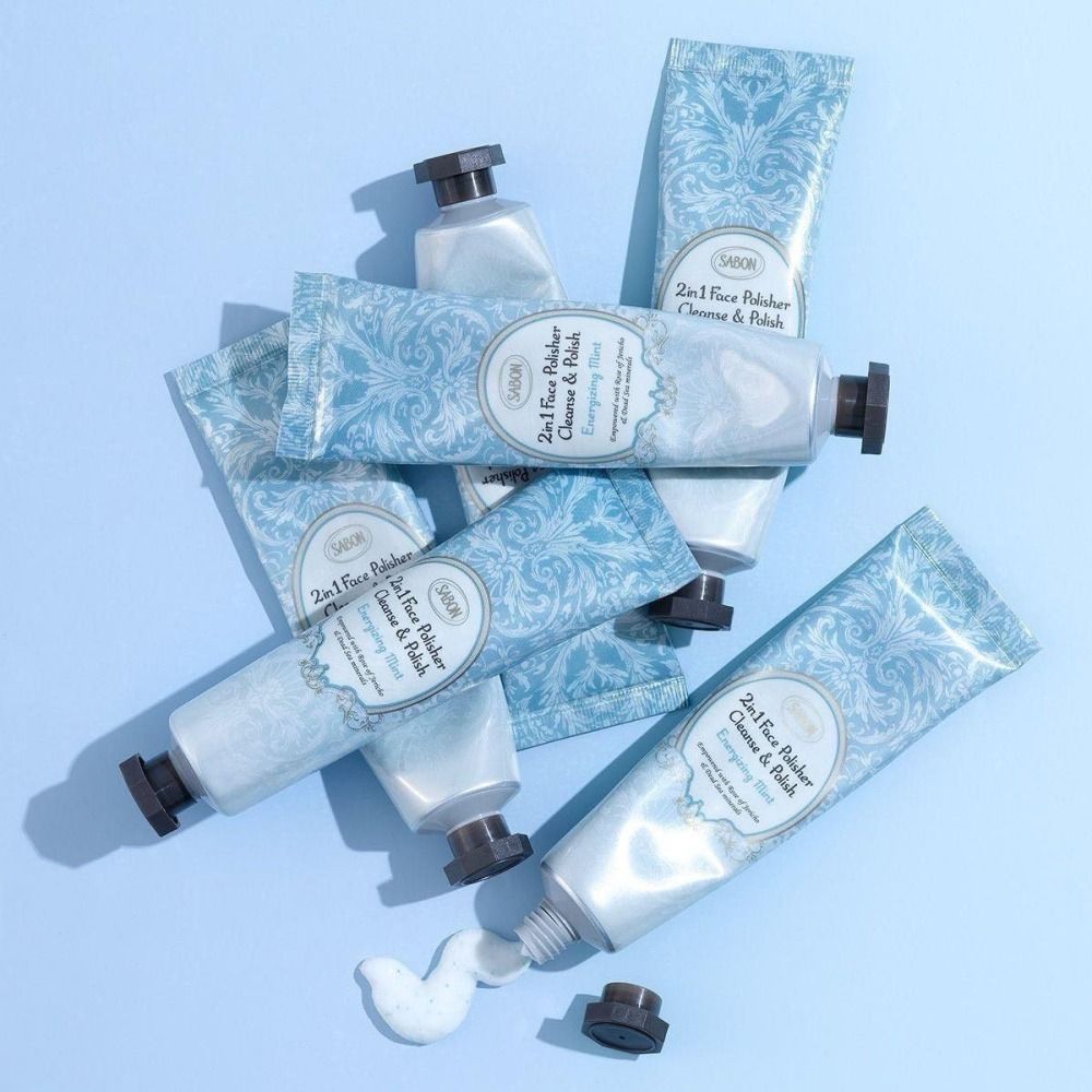 【Sabon】臉部二合一磨砂膏60ml~薄荷