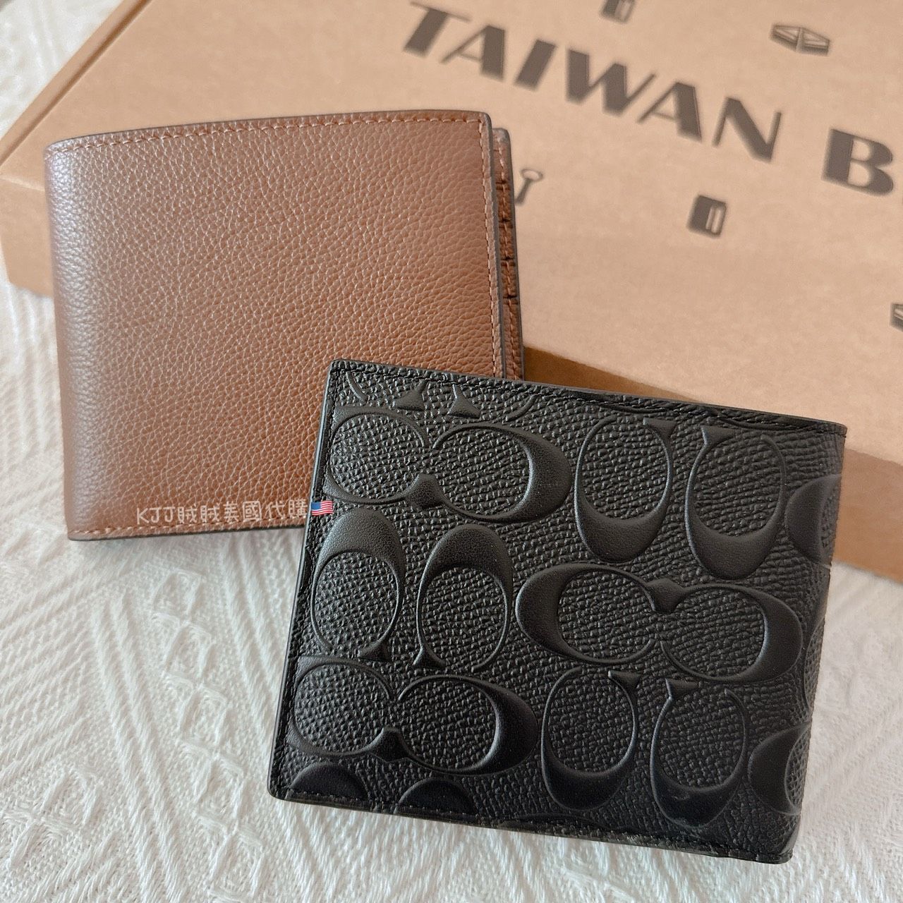 【Coach】男生 防刮/荔枝皮 短夾 皮夾   薄款/厚款 附證件夾包包