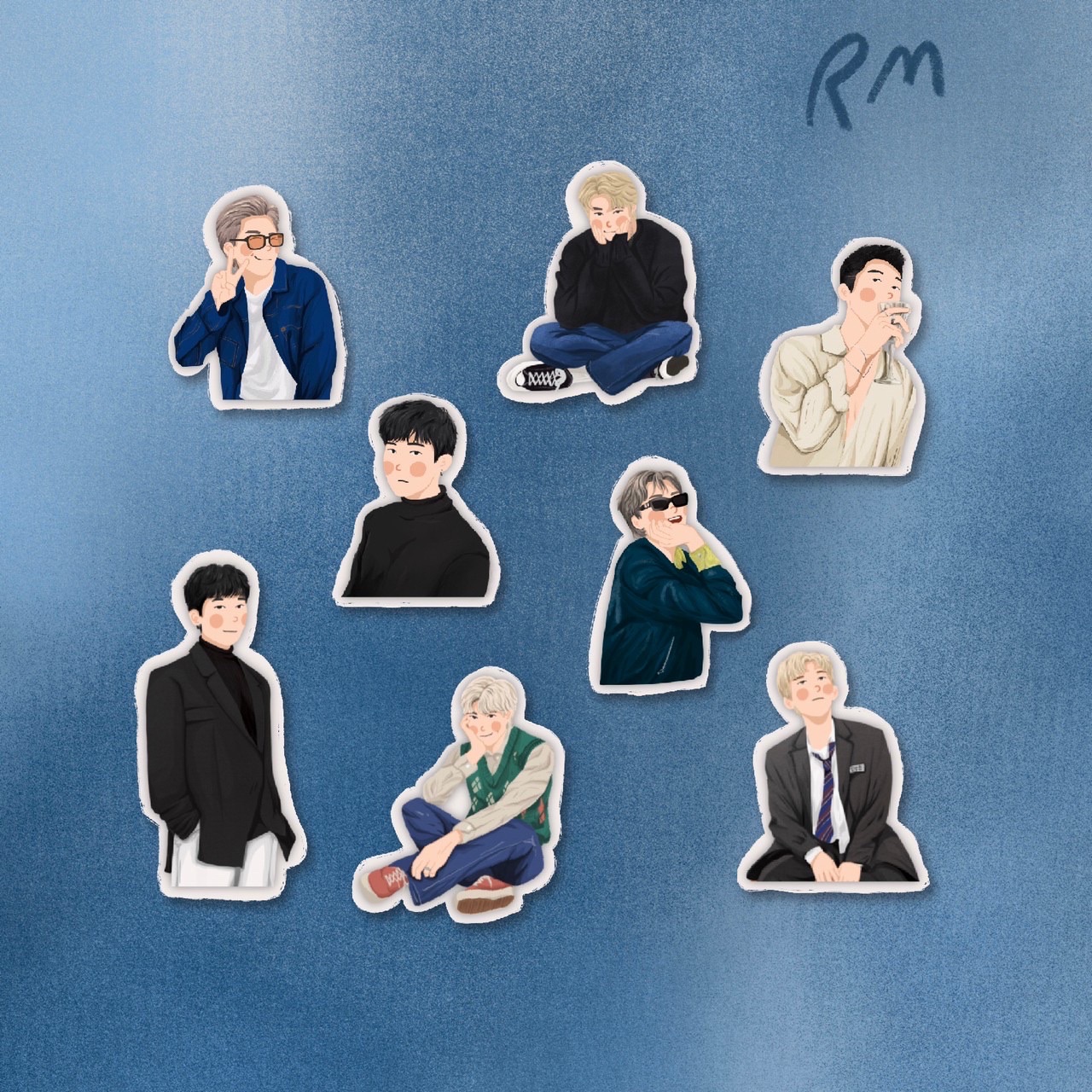 Bts stickers ✧˚⁺₊☾ ཻ