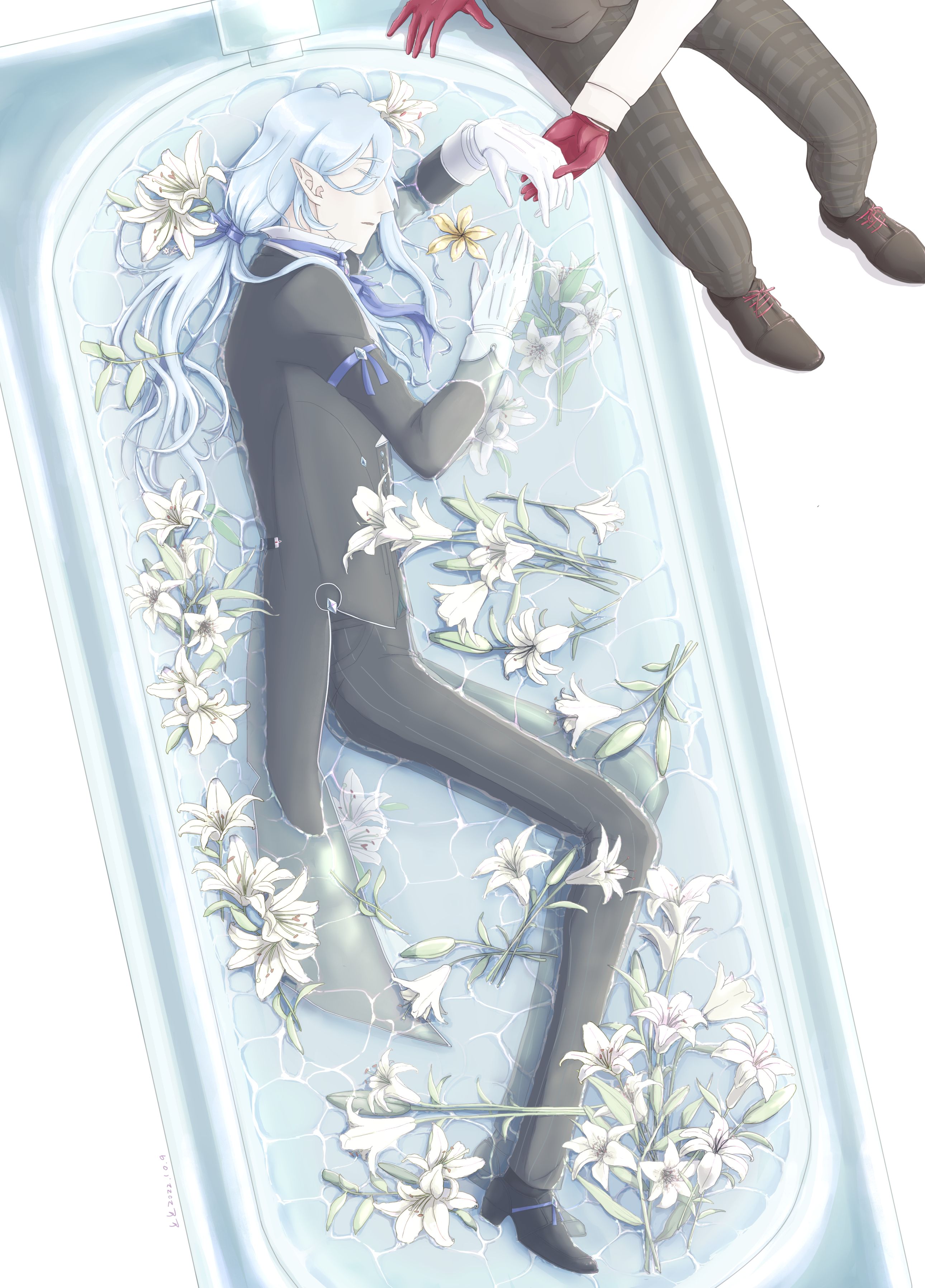 台v「阿爾法Alpha」水底百合A6明信片