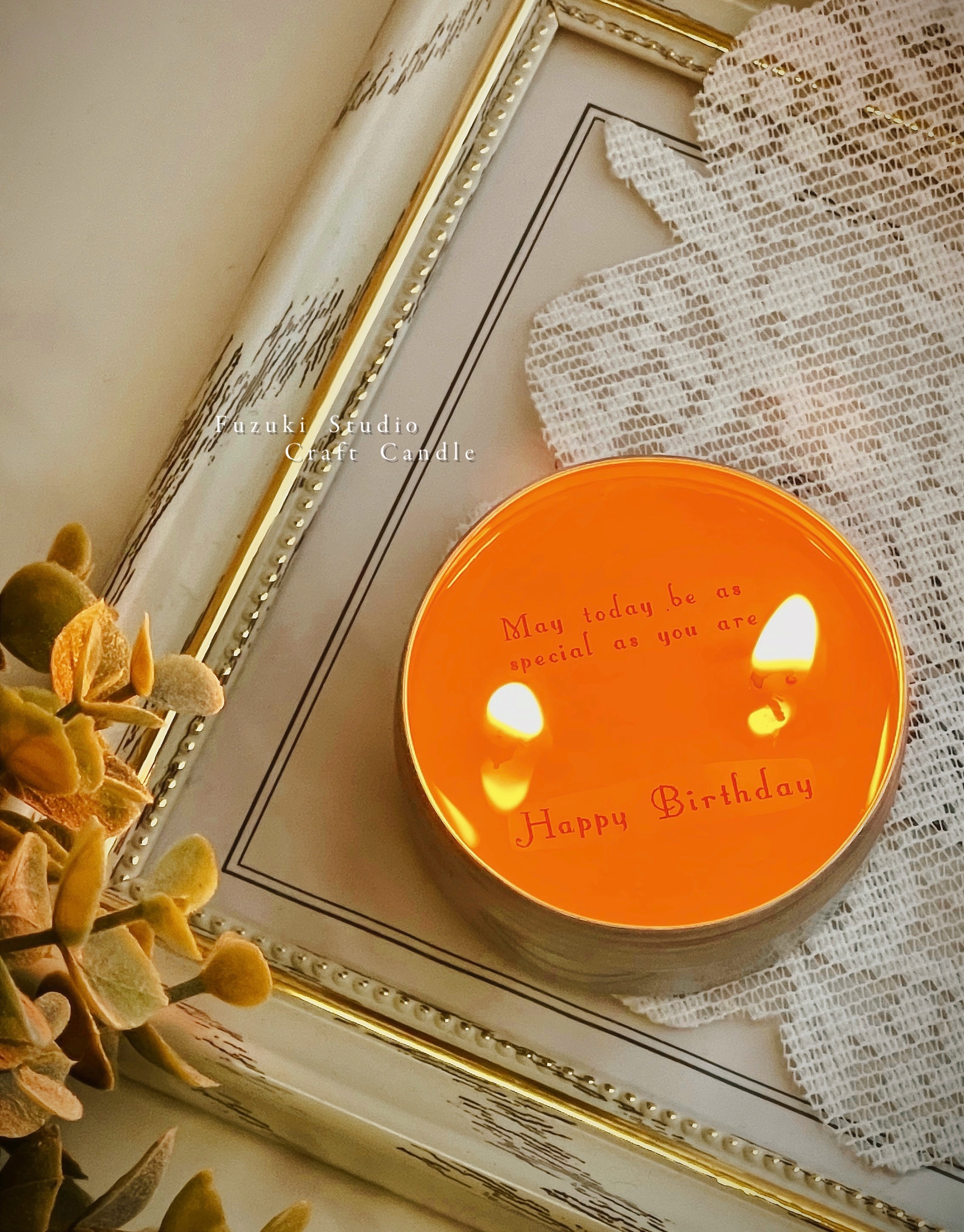 傳遞浪漫訊息 英文字蠟燭