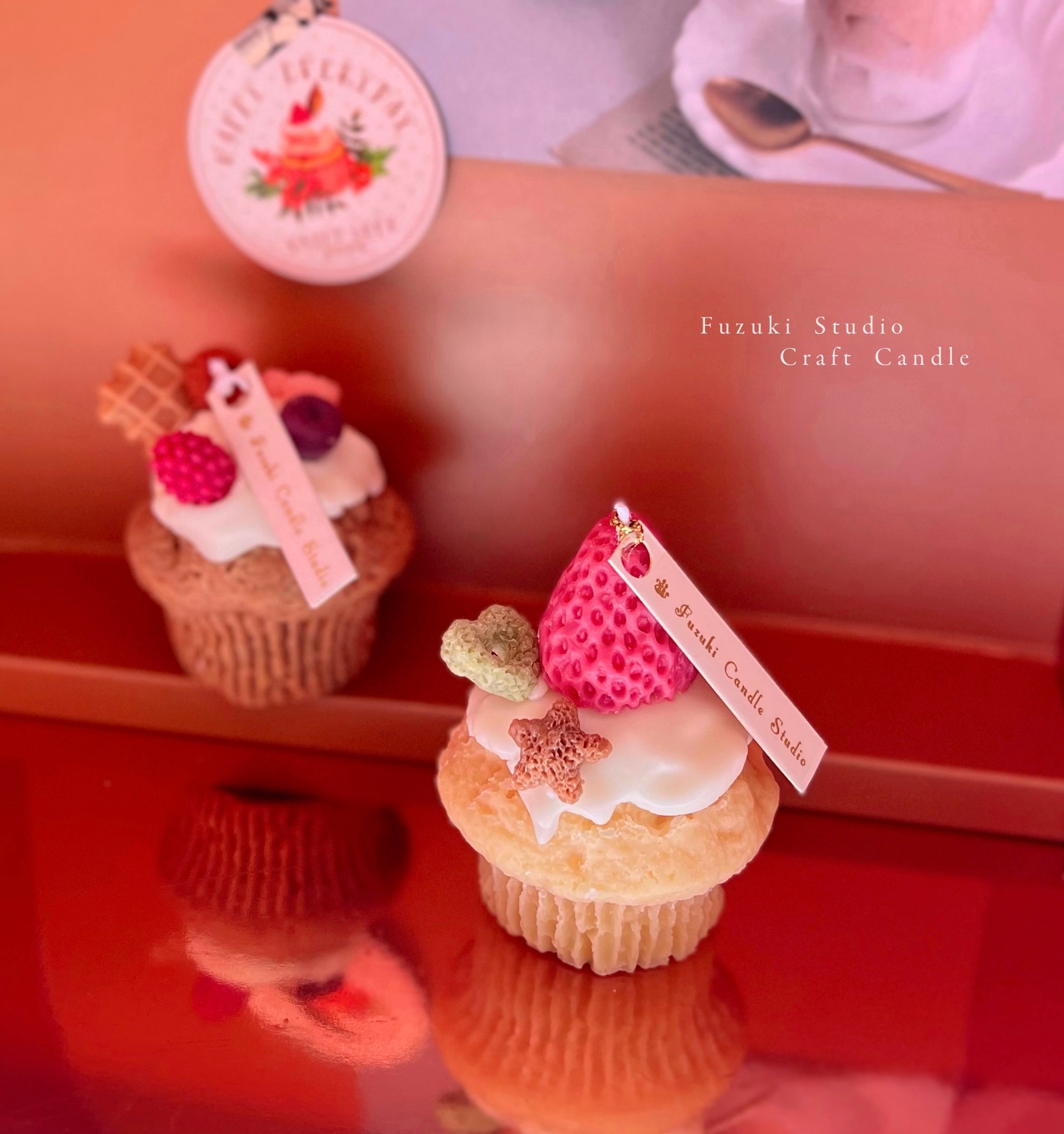 水果瑪芬蛋糕造型蠟燭