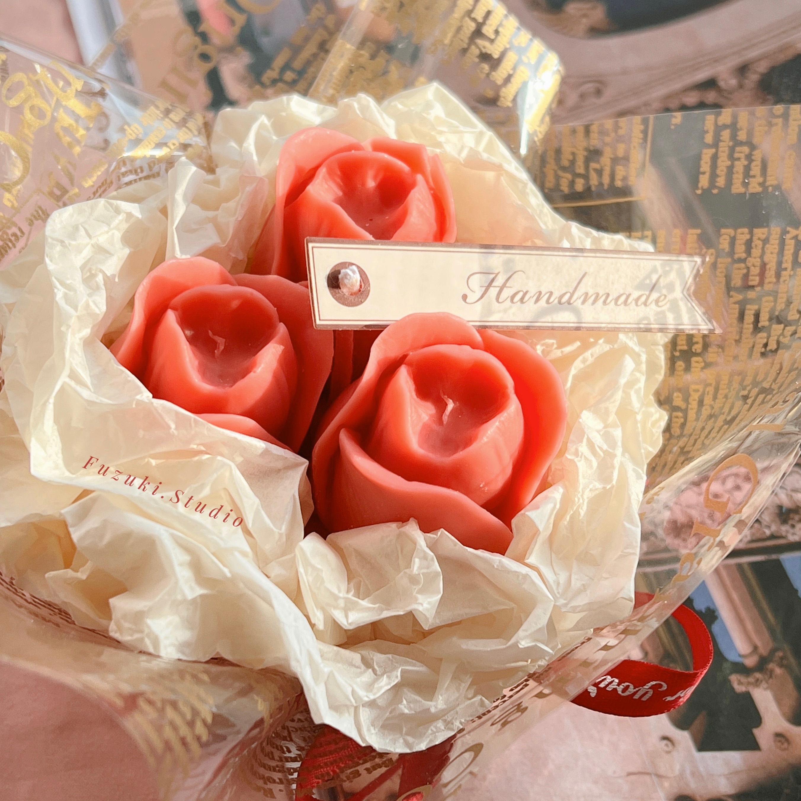 鬱金香花束造型蠟燭