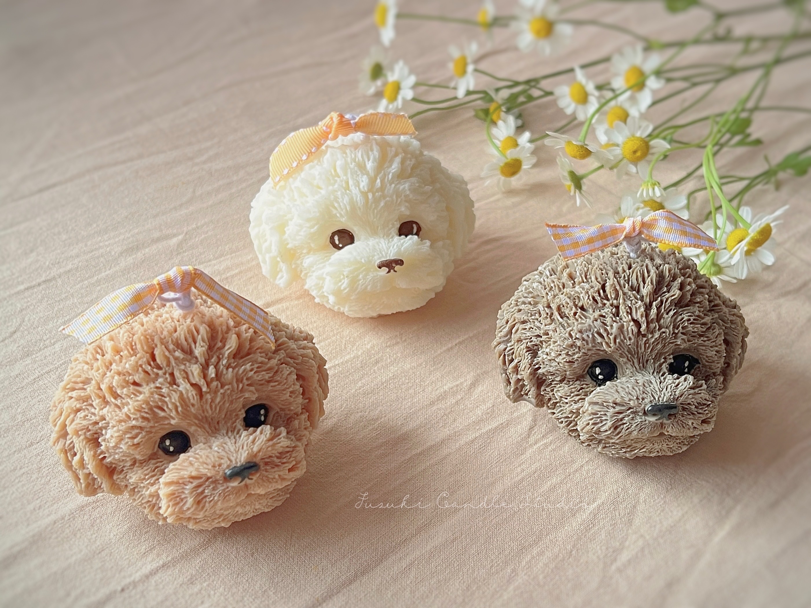 療癒狗狗造型蠟燭