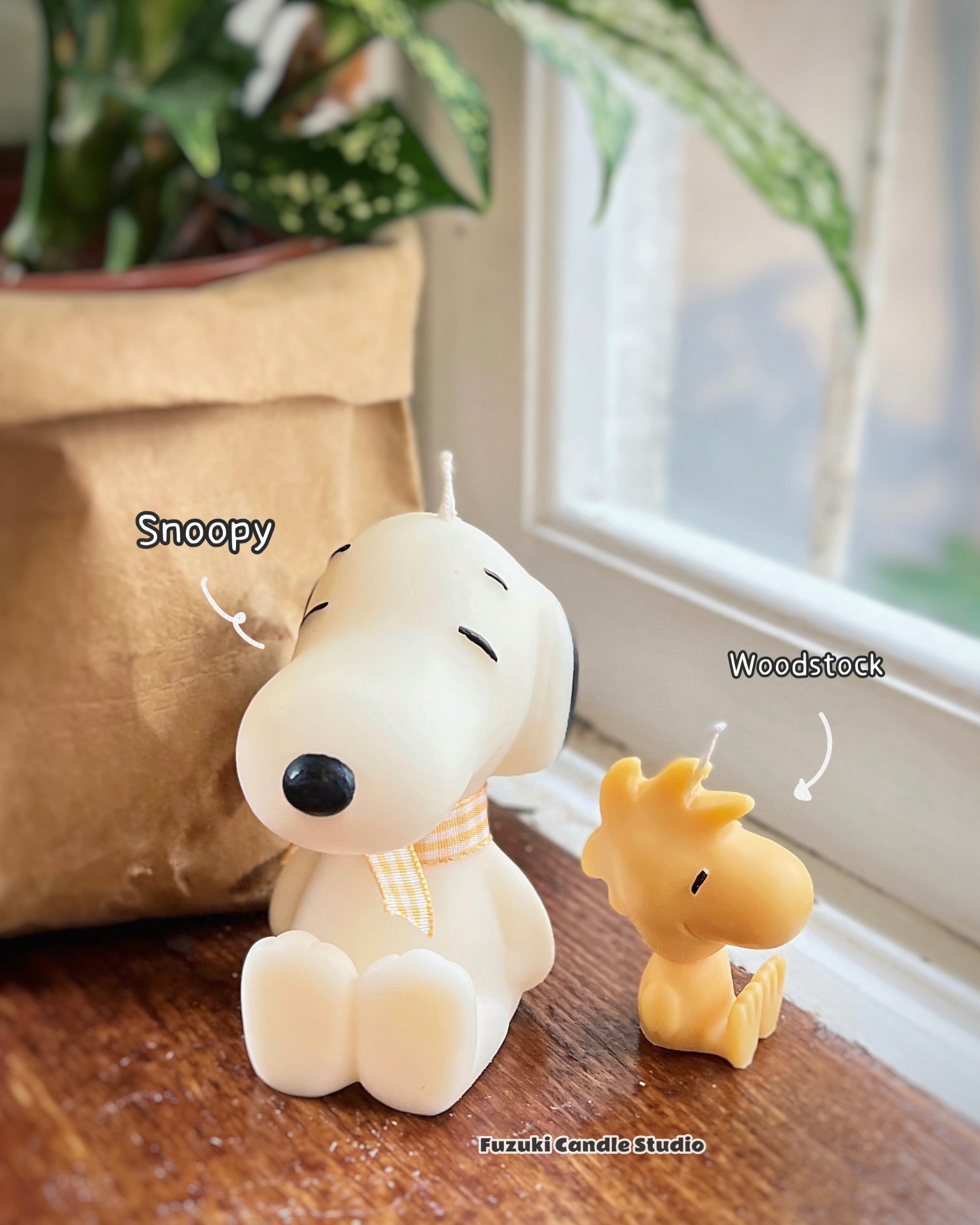 史努比卡通造型香氛蠟燭