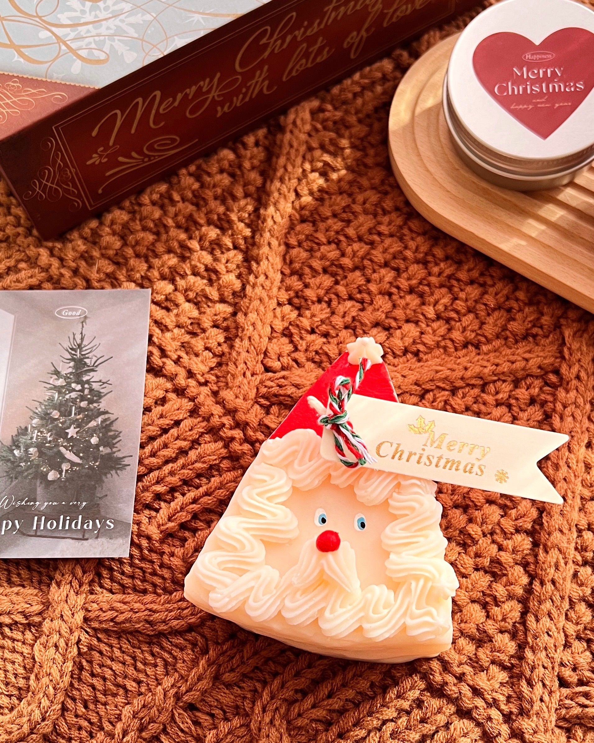 聖誕老公公造型奶油蛋糕