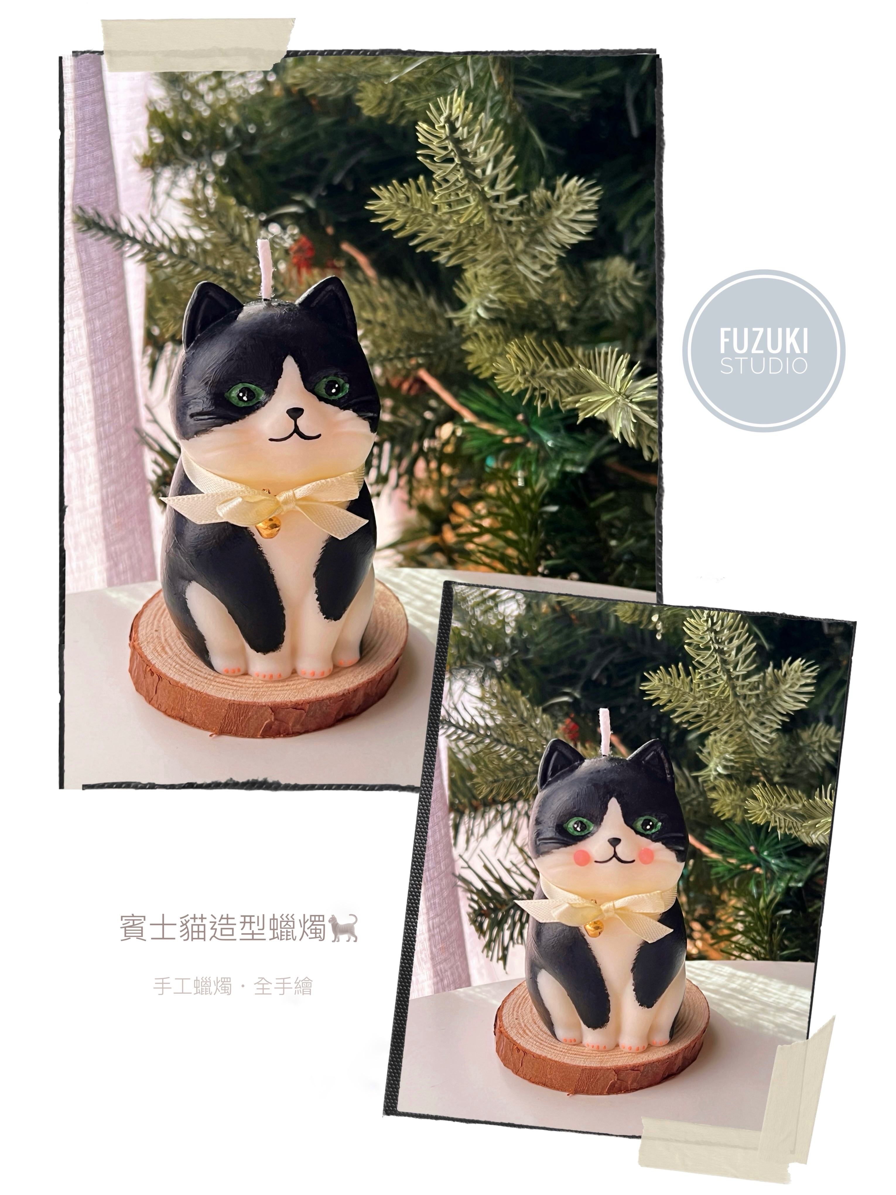 日系貓咪造型香氛蠟燭