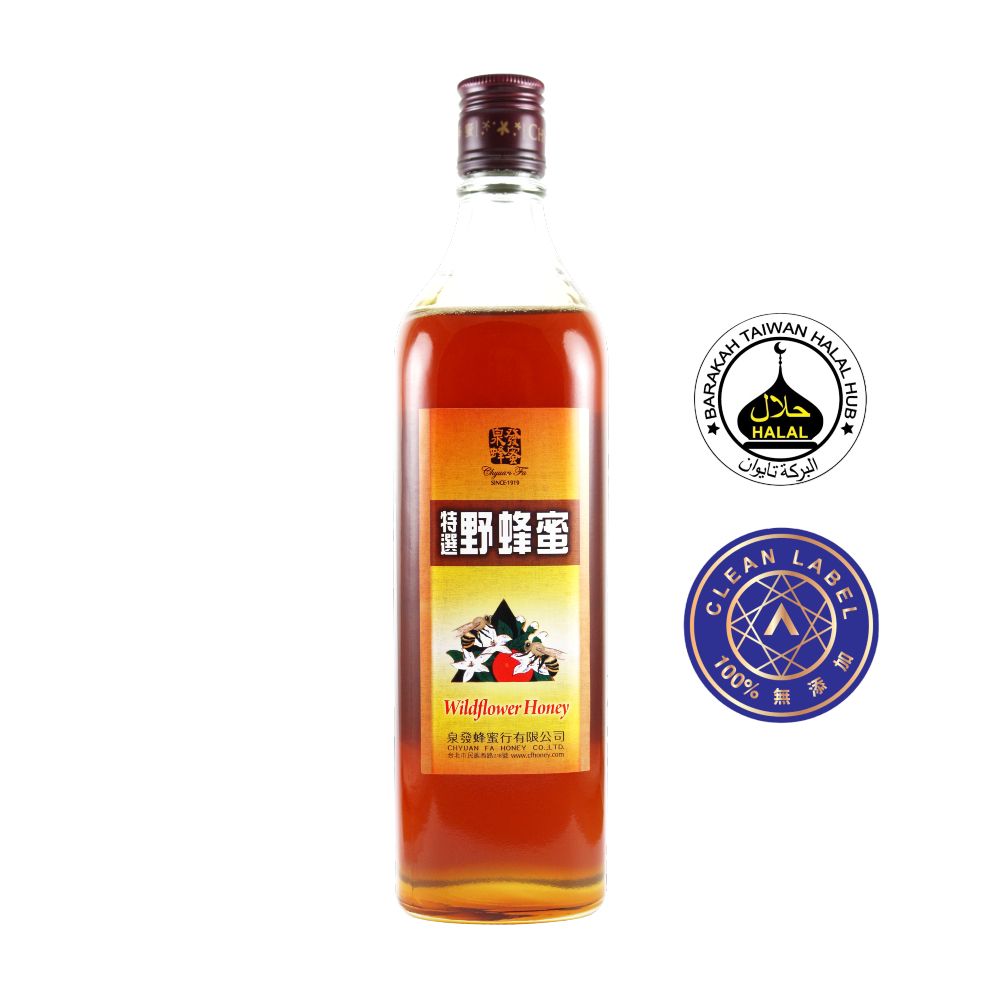 【泉發蜂蜜】【歐盟最高等級A.A. Clean Label 100%無添加驗證+HALAL 清真認證】特選野蜂蜜820g