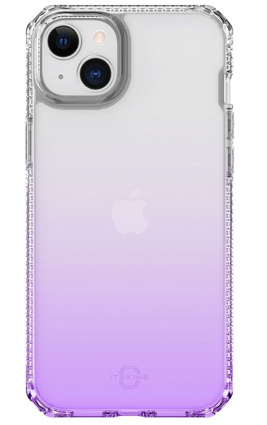 ITSKINS iPhone 14 全系列 HYBRID R OMBRE-防摔保護 淺紫漸層