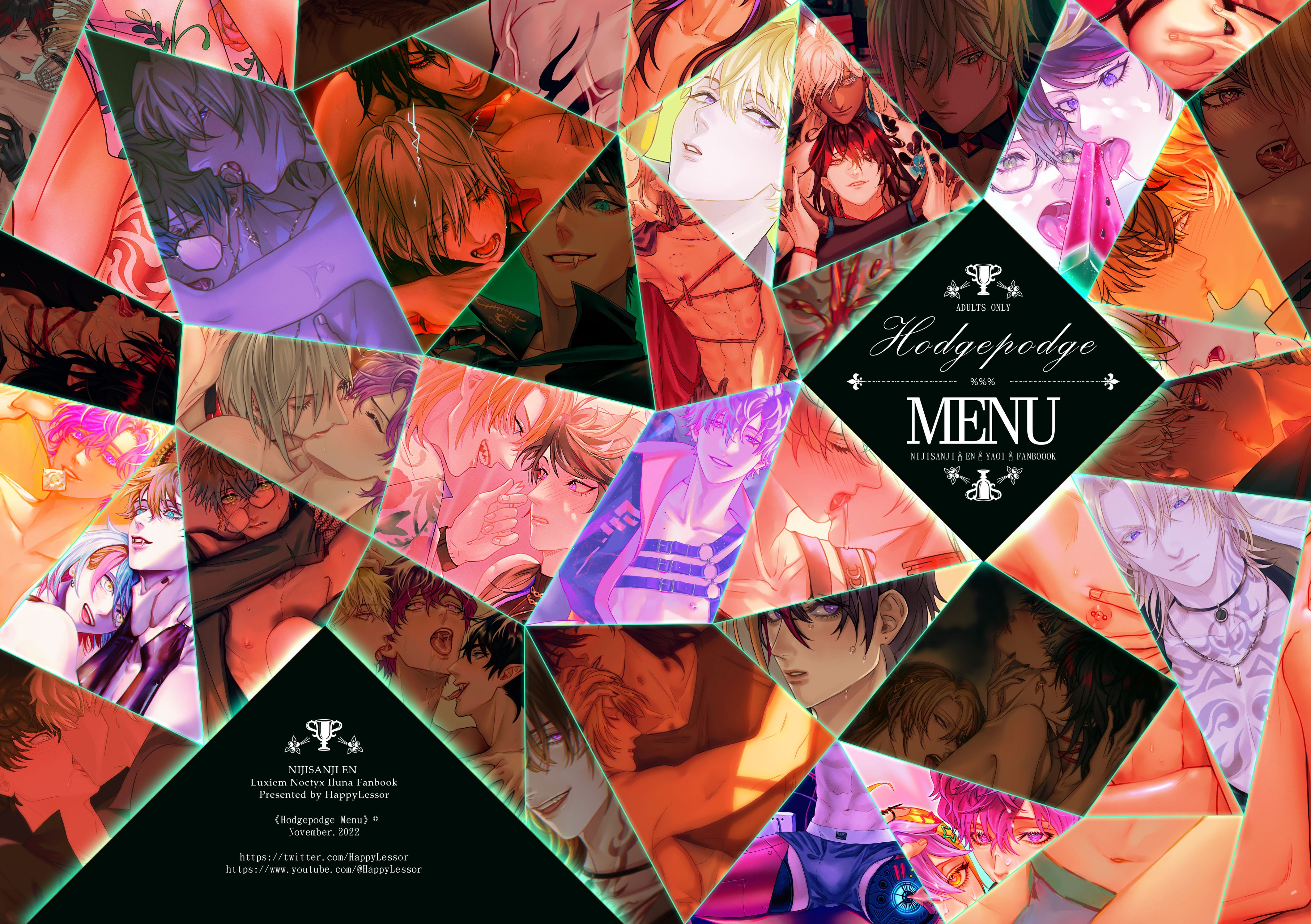 彩虹社EN同人畫冊《 Hodgepodge Menu》