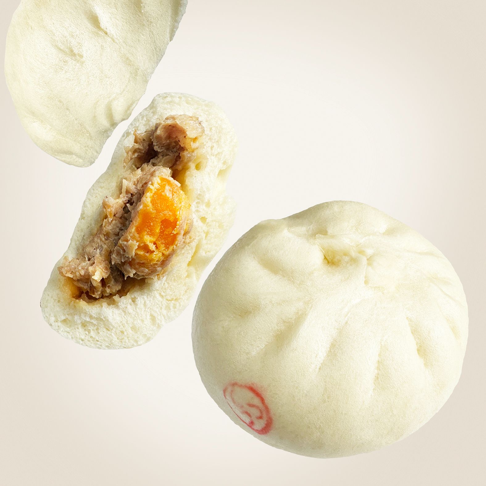 鮮肉蛋黃肉包3入