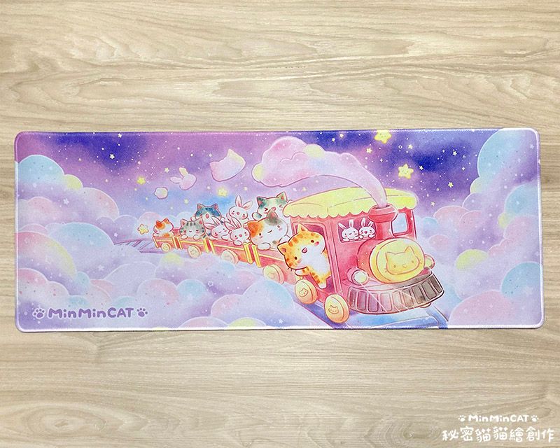 秘密貓 大滑鼠墊-小火車 （202503更新）