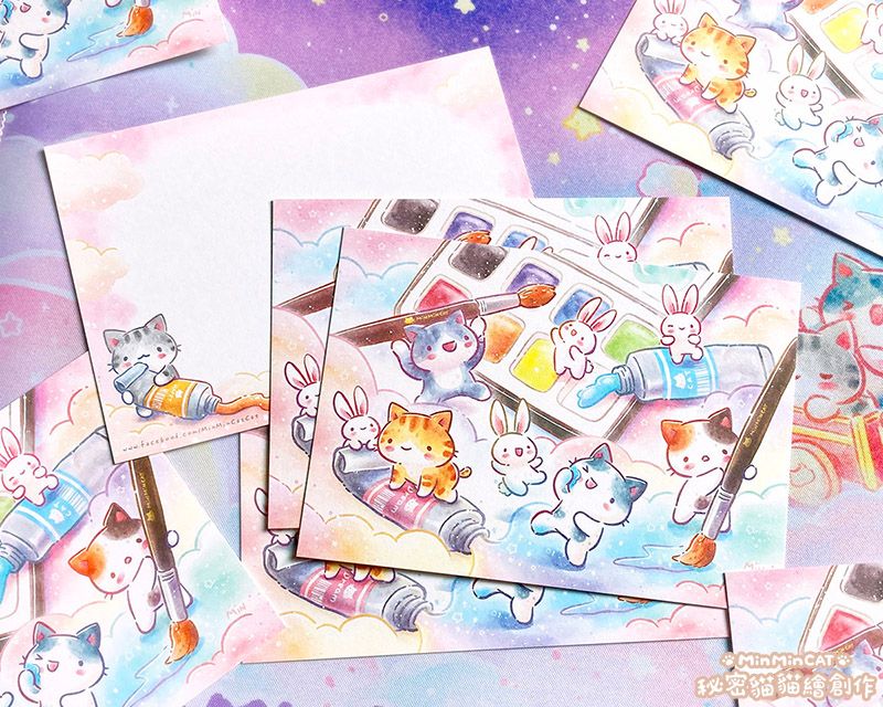 秘密貓 文具系列 明信片