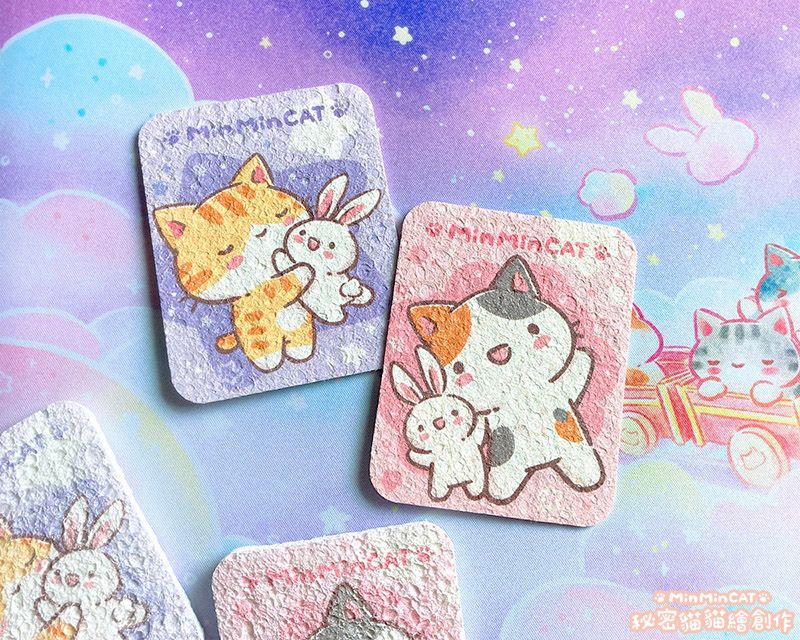秘密貓可愛木漿海綿 （共2款）