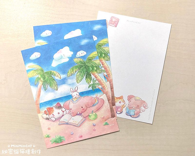 秘密貓 閱讀趣系列 明信片
