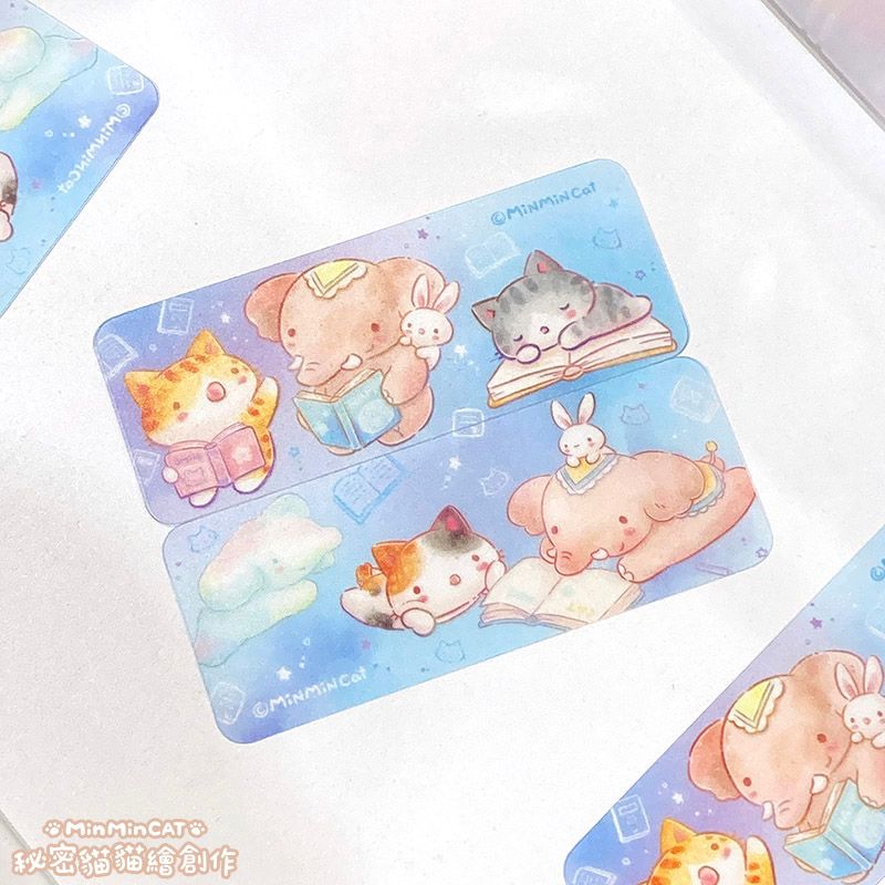 ＜＜秘密貓＞＞閱讀趣 小書籤（一組2入）