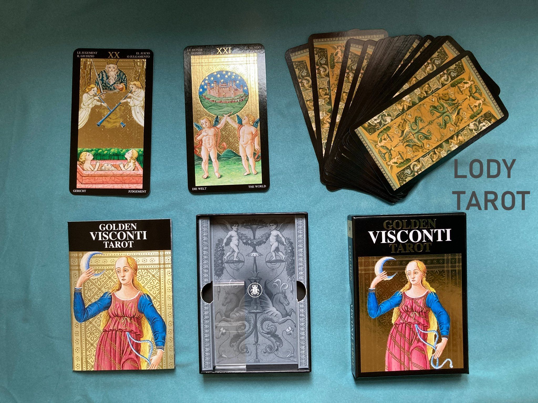 【樂蒂塔羅舖】04黃金維斯康提塔羅Golden Visconti Tarot Grand Trumps