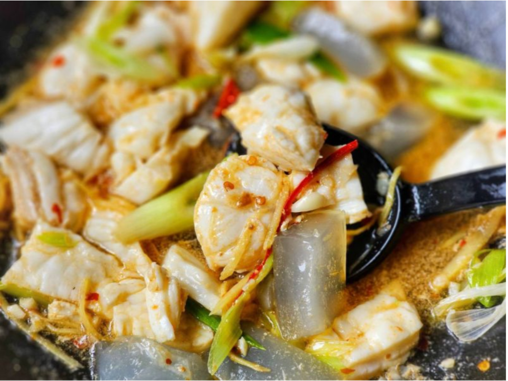 🔥買一送一大優惠🔥🐟💎【台灣野生曼波魚皮300g｜膠質滿滿・鮮彈Q嫩】💎🐟