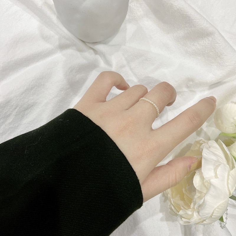 yuyus 韓系珍珠簡約戒指
