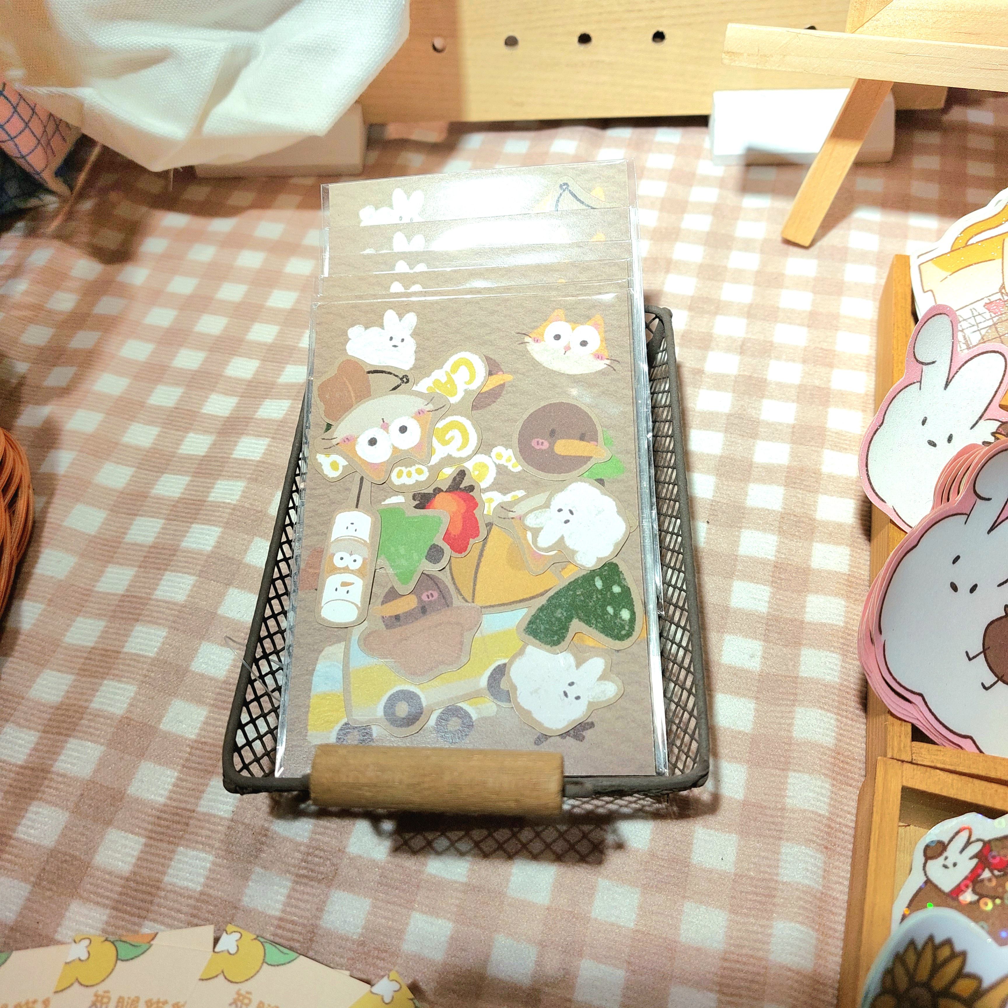 短腿貓貓與奇異鳥鳥｜Go Camping！手帳貼紙組