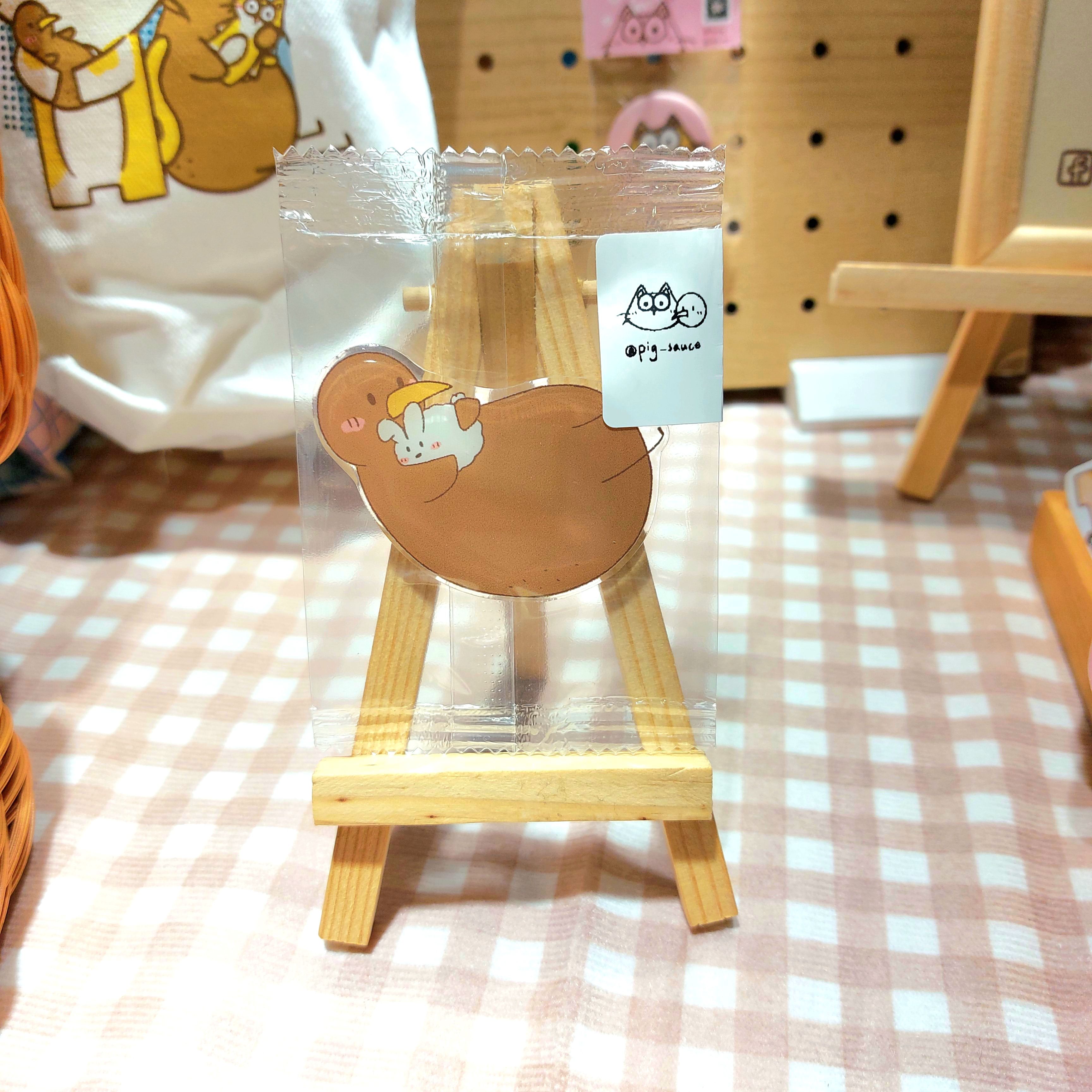 短腿貓貓與奇異鳥鳥｜壓克力滴膠造型髮夾