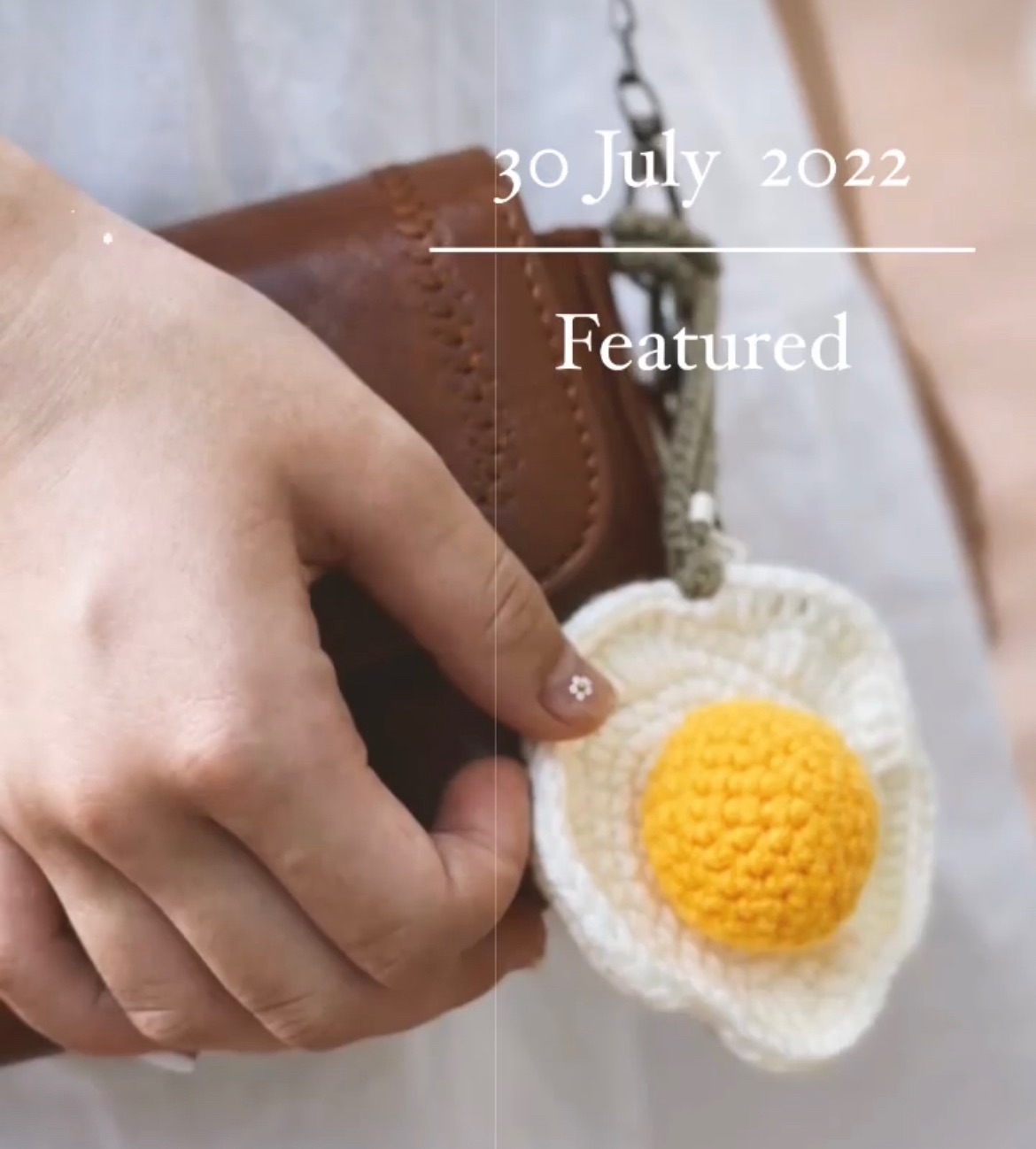 荷包蛋鉤織吊飾（點擊另有照片）