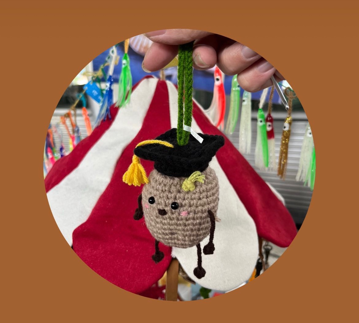 彈芽馬泥薯+學士帽（帽子可拆）點擊有圖