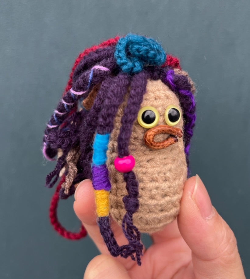 （預訂等待7-10天）Maya紫色髒辮。下單後製作5天出貨