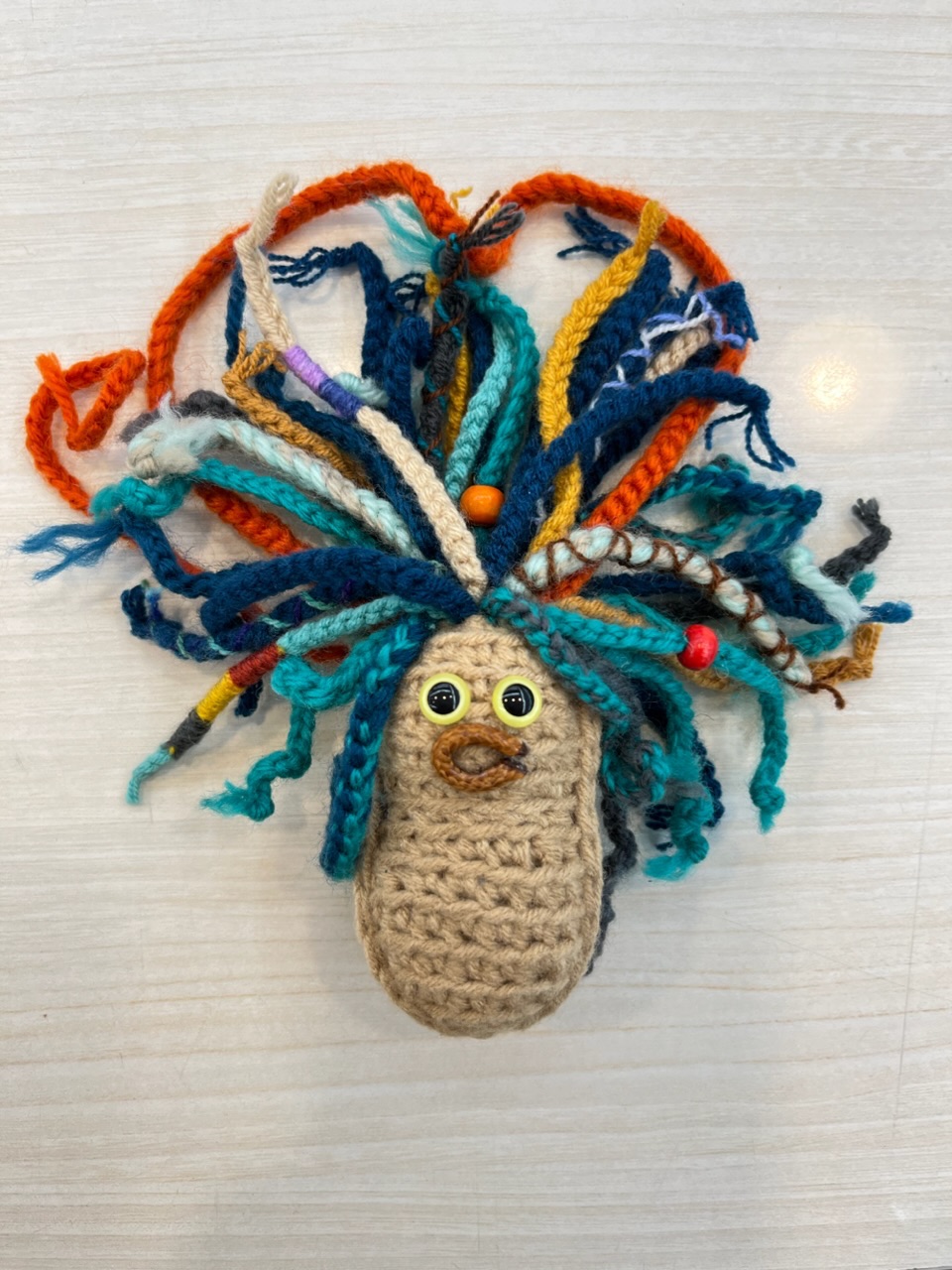 （預訂等待7-10天） Anya海藍色髒辮土豆（下單後製作10天出貨）