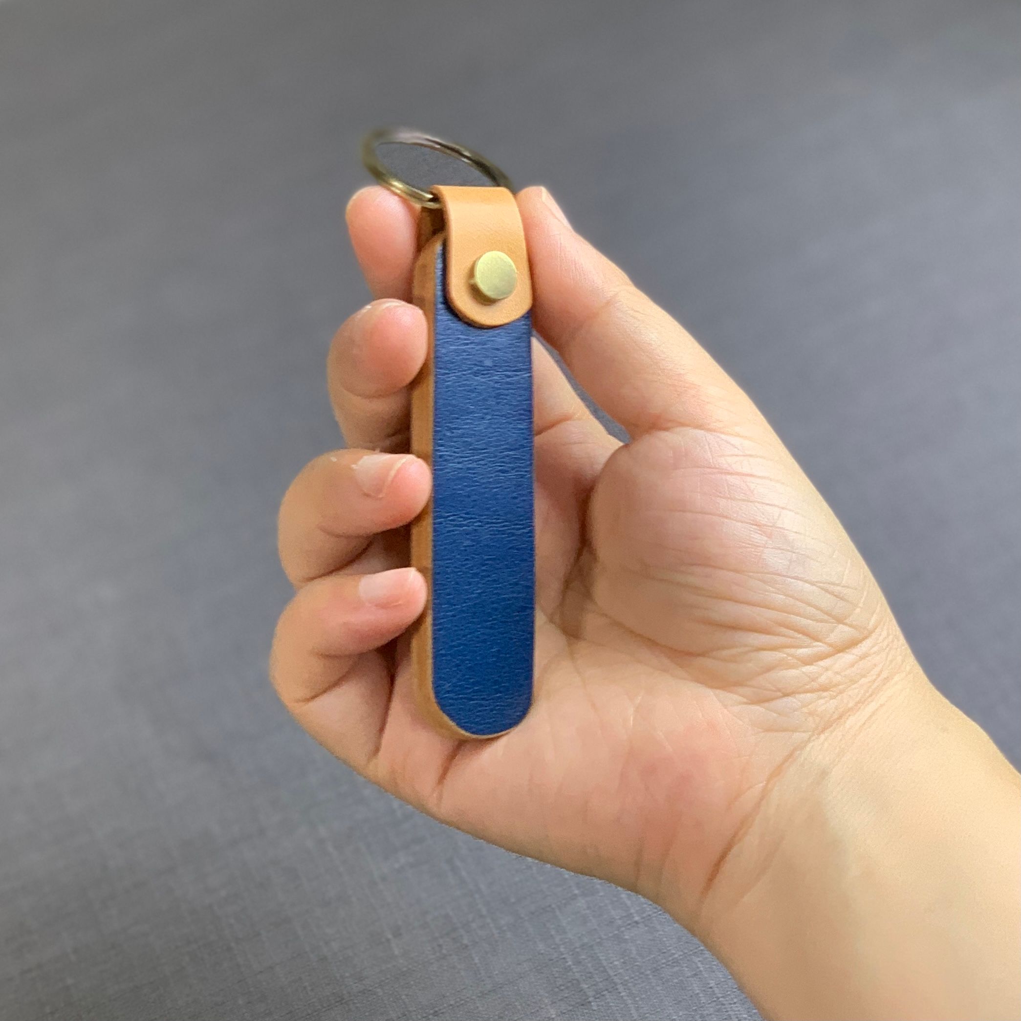 【鑰匙圈】邊條木紋質感鑰匙圈