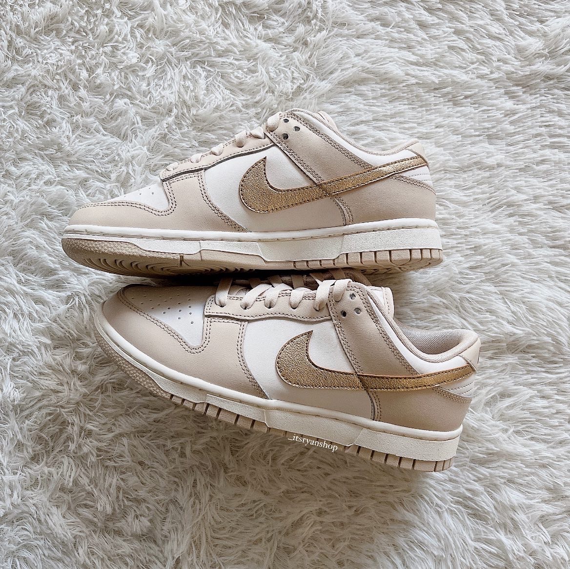 現貨 Nike dunk low 金箔奶茶