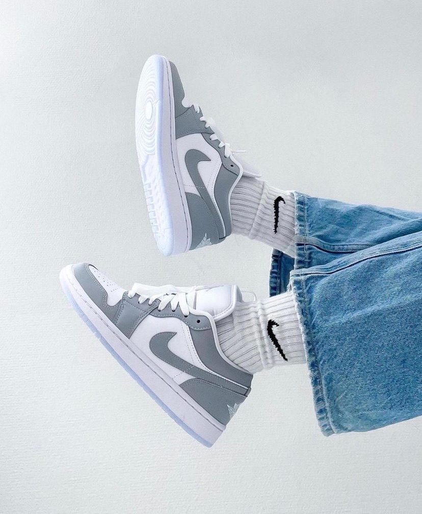 ｜ 預購14個工作天｜NIKE Air Jordan 1 AJ1 白灰冰晶底🧊 女款