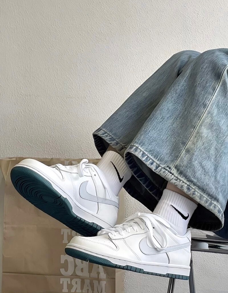 ｜火熱現貨｜Nike Dunk Low GS 莫蘭迪孔雀綠 白灰綠