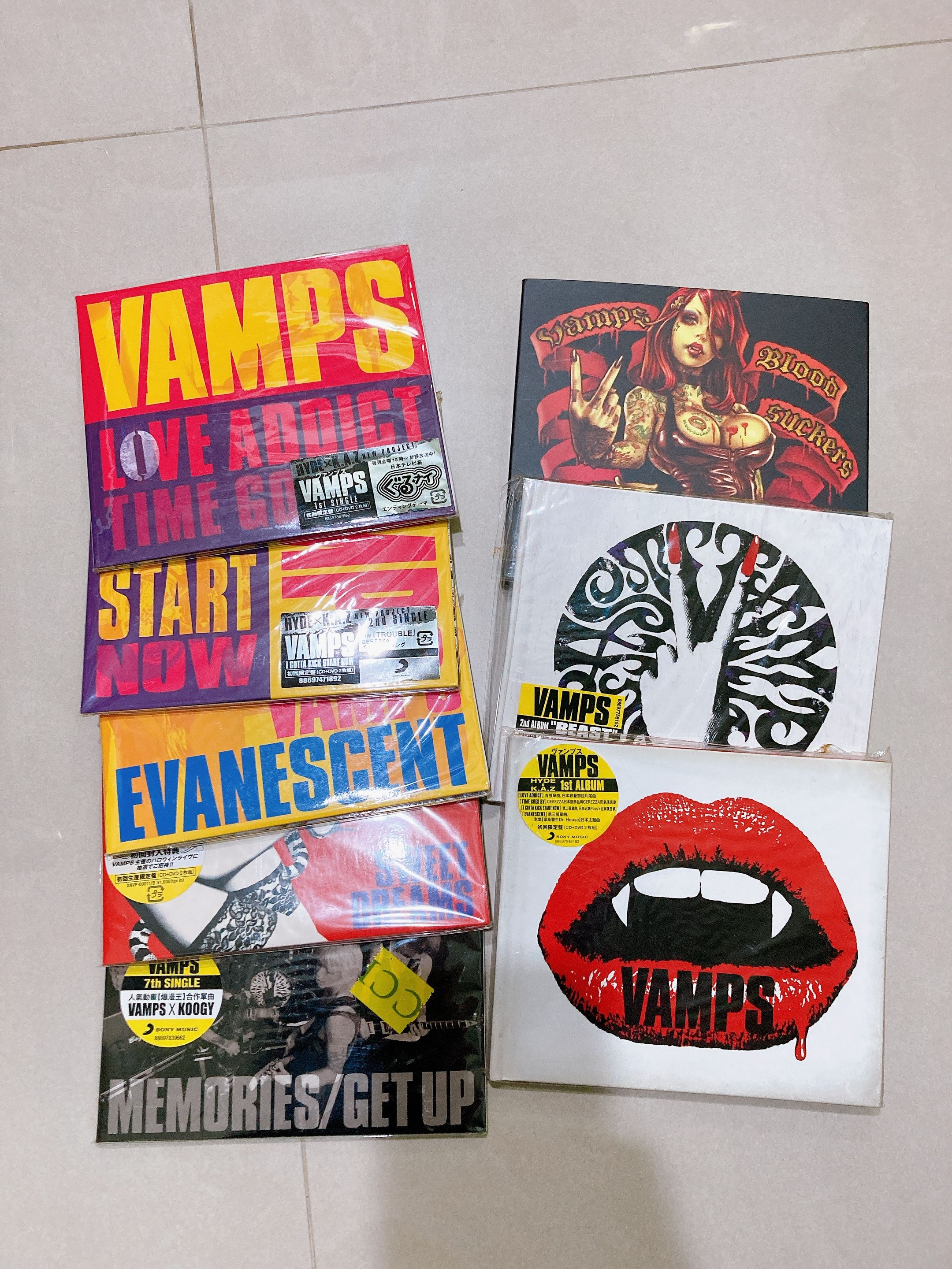 VAMPS 台壓單曲、專輯