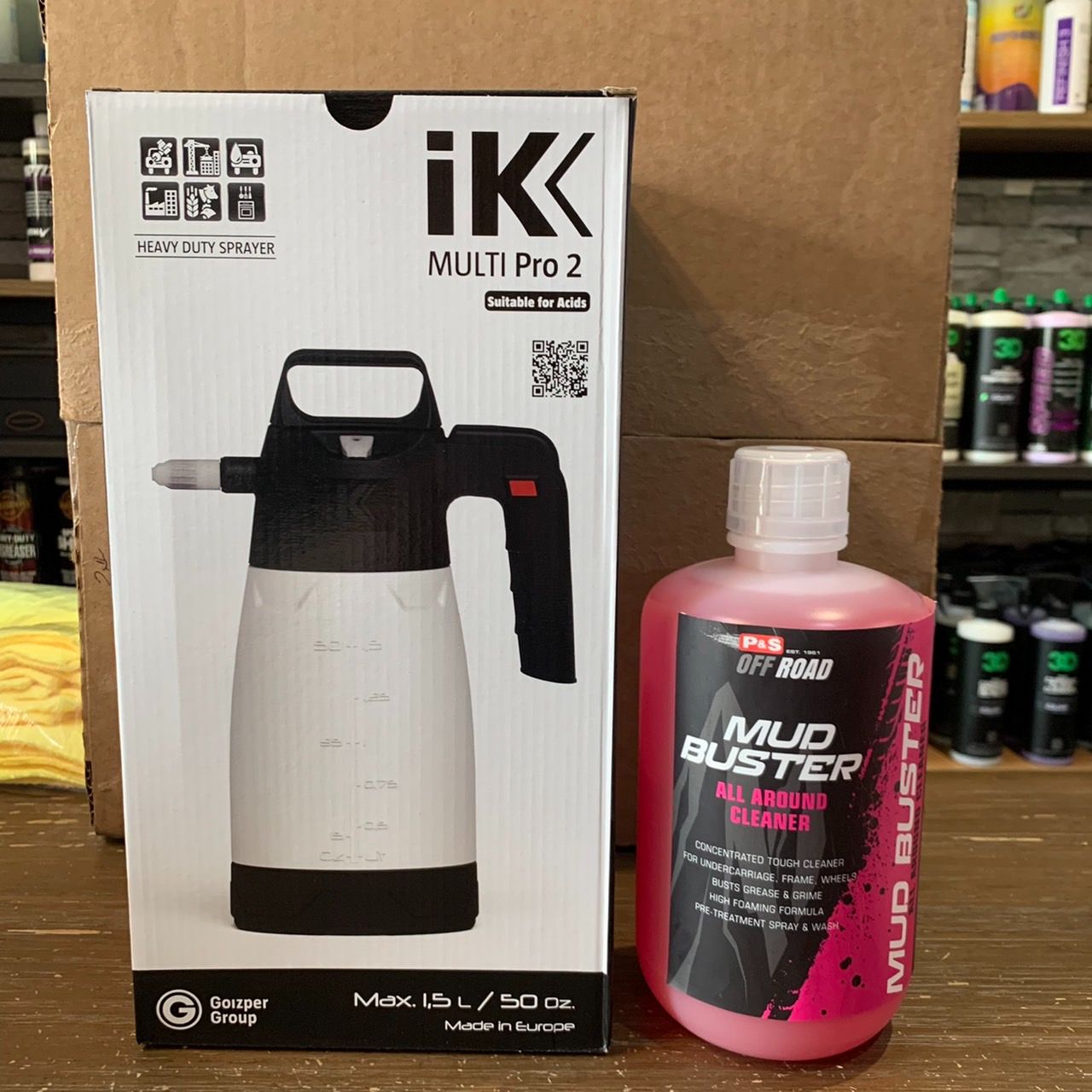 【KJ】IK Multi PRO 2 藥水噴罐+P＆S MUD BUSTER 萬用清潔劑 分裝1L