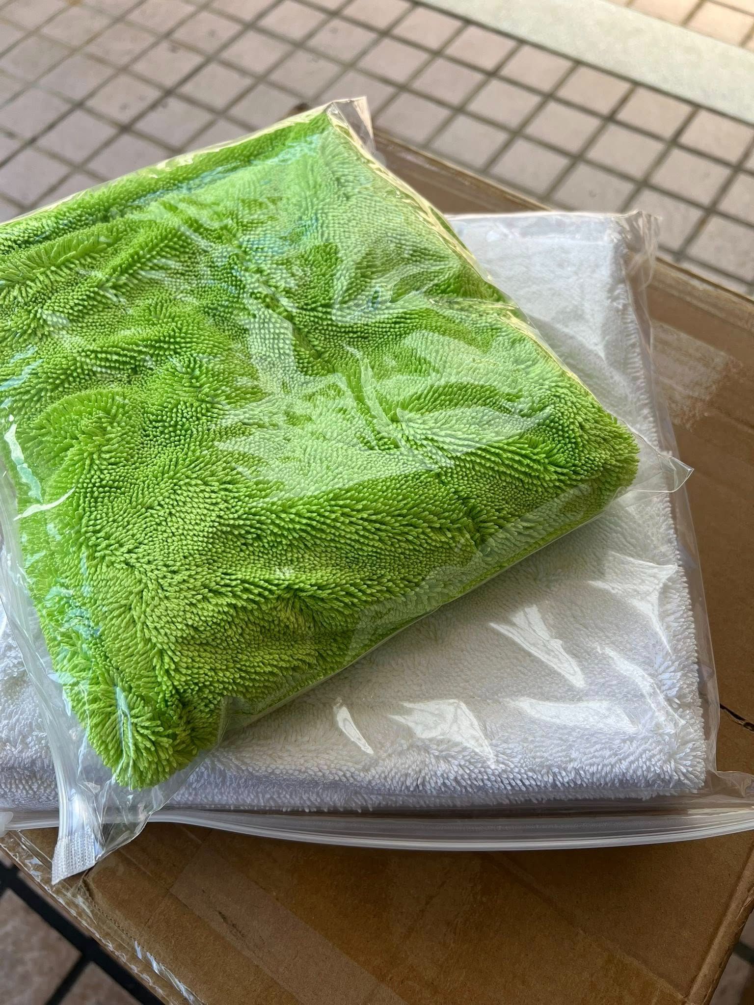 【KJ】蝌蚪布 白色 50*80 雙面 加送一條40*40顏色隨機
