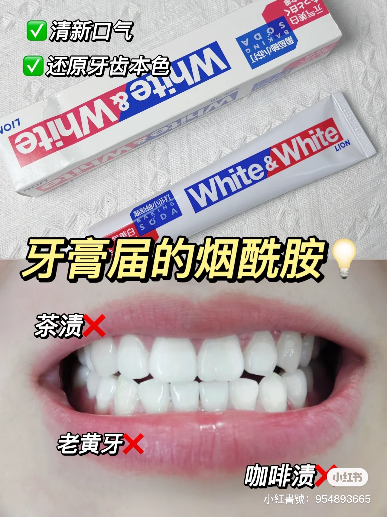 獅王大白酵素牙膏