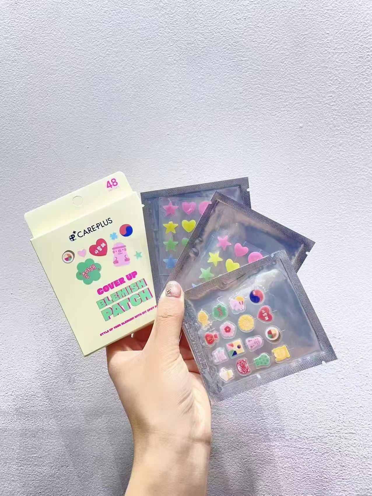 OLIVE YOUNG🇰🇷CARE-PLUS可愛造型貼48貼